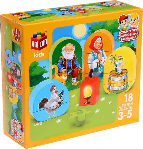 

Конструктор Unicon Kids 9826969 Курочка ряба