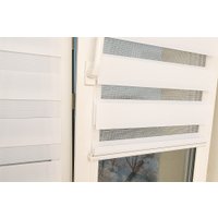 Рулонные шторы Delfa Сантайм День-Ночь Стандарт МКД DN-40609 (34x160, белый)