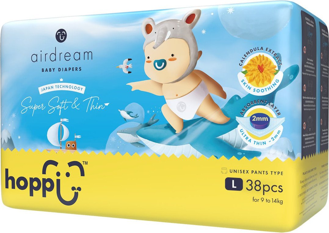 Трусики-подгузники Hoppi AirDream L 9-14кг HB-029-L (38шт)
