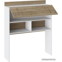 Книжный шкаф Трия Оксфорд ТД-139.15.11 (ривьера/белый с рисунком)