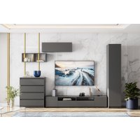 Комод NN мебель Денвер 4 ящика 00-00111602 (графит серый)