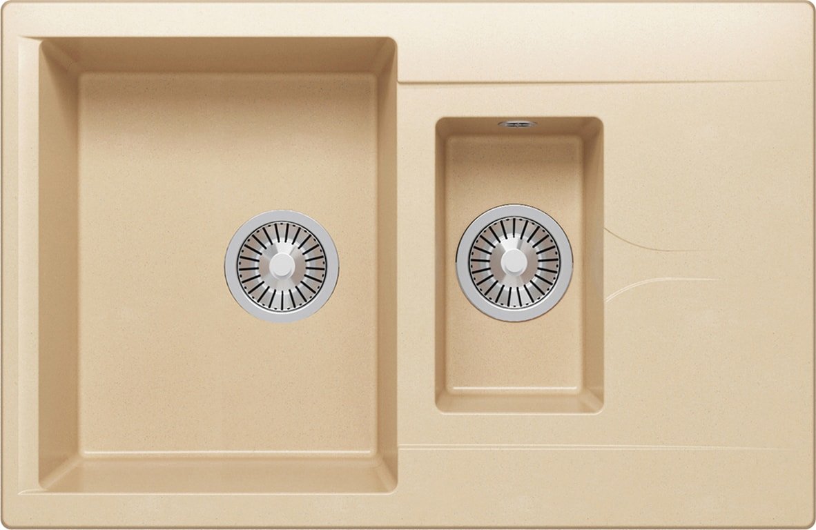 Кухонная мойка Polygran Brig-770 (бежевый 27)