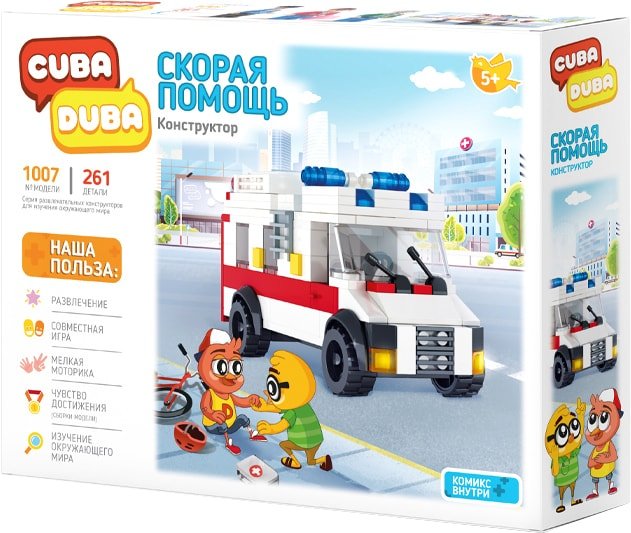 

Конструктор Cuba Duba 1007 Скорая Помощь