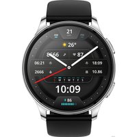 Умные часы Amazfit POP 3R (серебристый, с силиконовым ремешком)