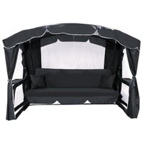 Садовые качели LetoLux Сингапур (графит)