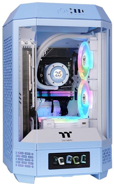 

Корпус Thermaltake The Tower 250 Hydrangea Blue CA-1Z9-00SFWN-00