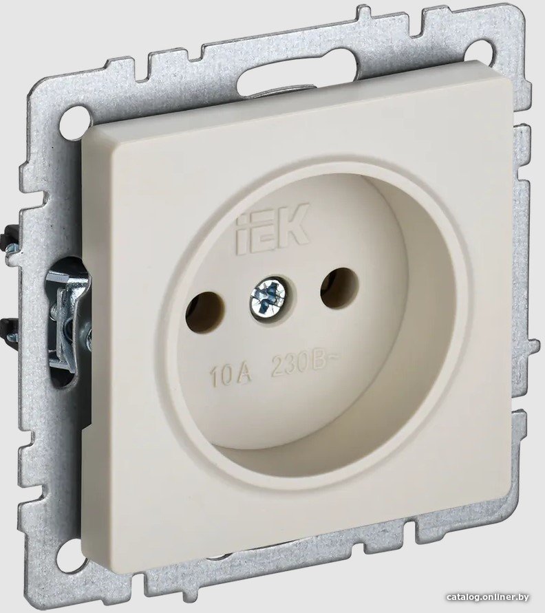 Розетка IEK Brite РС10-1-0-БрКр