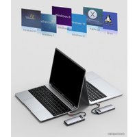 Док-станция Baseus Metal Gleam Series 8-in-1 Multifunctional Type-C HUB Docking Station CAHUB-CV0G