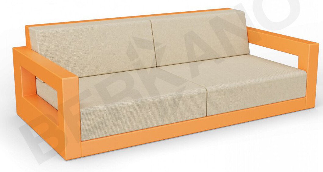 

Садовый диван Berkano Quarter lounge с подушками 250_009_18 (оранжевый/бежевый)