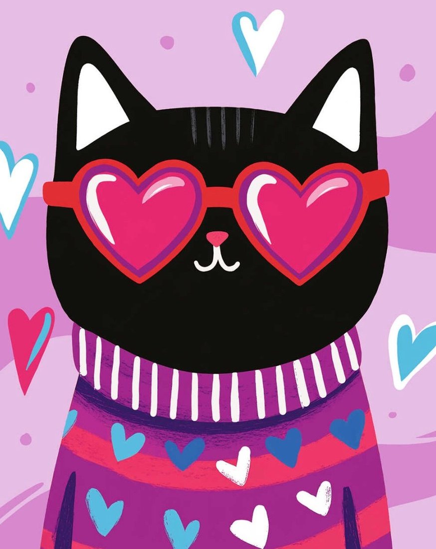 

Алмазная мозаика Феникс+ Кот в очках 70791