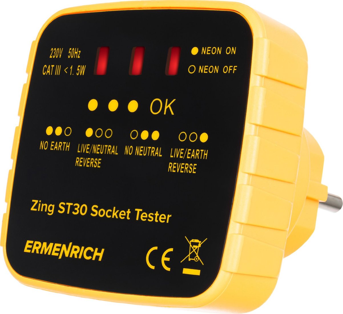 

Тестер розеток Ermenrich Zing ST30 81725
