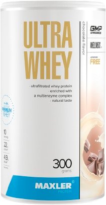 

Протеин сывороточный (концентрат) Maxler Ultra Whey (шоколад, 300г)