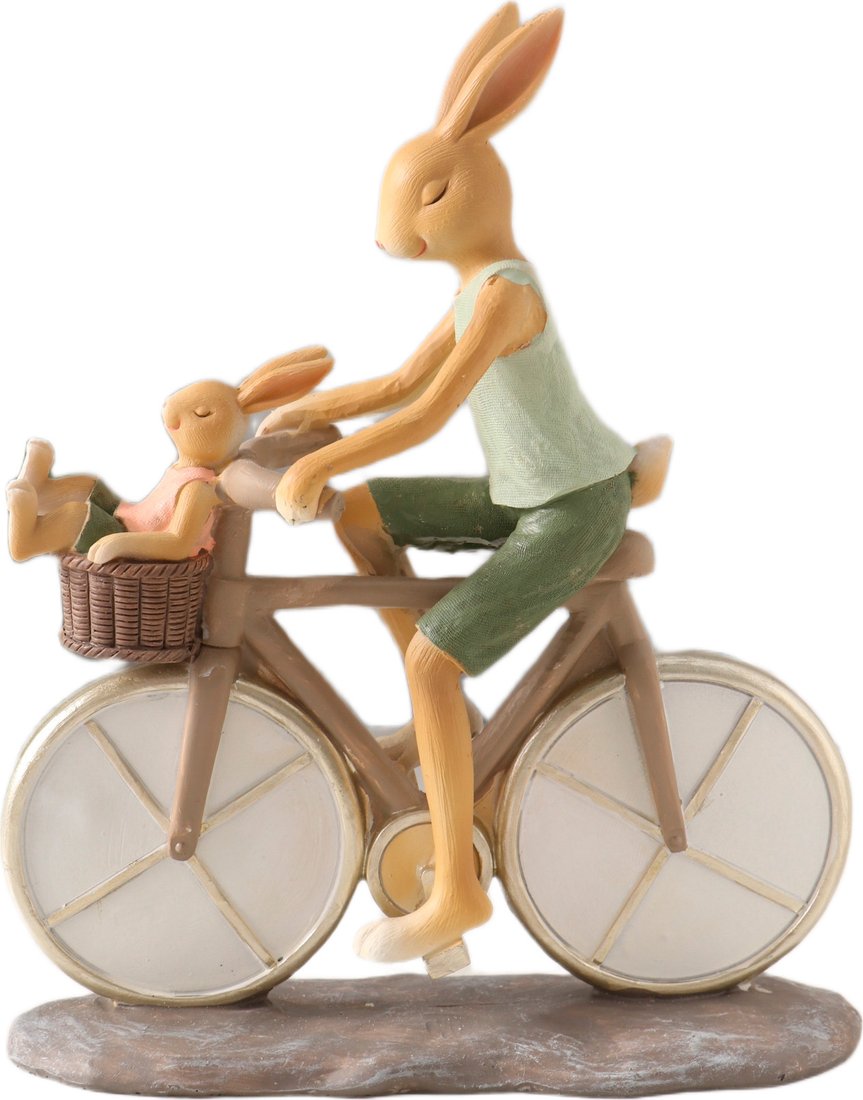 

Статуэтка Sima-Land Зайки. Папа с сыном на велосипеде 10583215