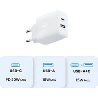 Сетевое зарядное Ugreen X227 45310 (белый)