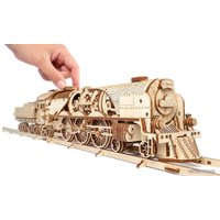 3Д-пазл Ugears Локомотив c тендером V-Экспресс