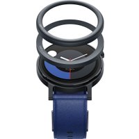 Умные часы CMF Watch Pro 2 (темно-серый, синий кожаный ремешок)