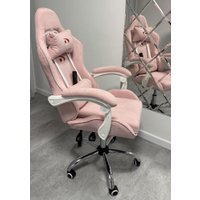 Игровое (геймерское) кресло Calviano Nero (pink plush)