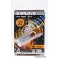 USB Flash Exployd 530 4GB (оранжевый)