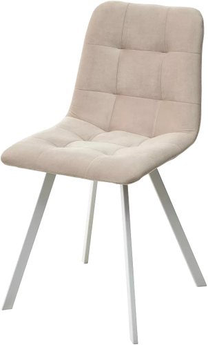 Стул M-City Ричи 688M05746 (H-06 бежевый велюр/белый)