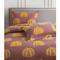 2-спальный комплект постельного белья Arya 2сп Pumpkin Dreams 8680943253408 (темно-розовый/горчичный)