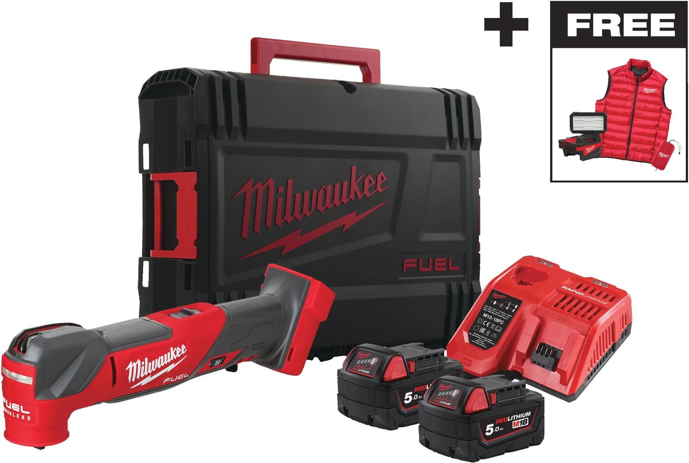 

Реноватор Milwaukee M18 FMTMC-502X 4933499454 (с 2-мя АКБ, кейс)