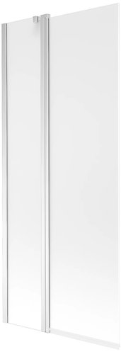 Стеклянная шторка для ванны Mexen Flip Chrome Matt 80