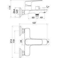 Смеситель IDDIS Sign SIGSB02i02WA