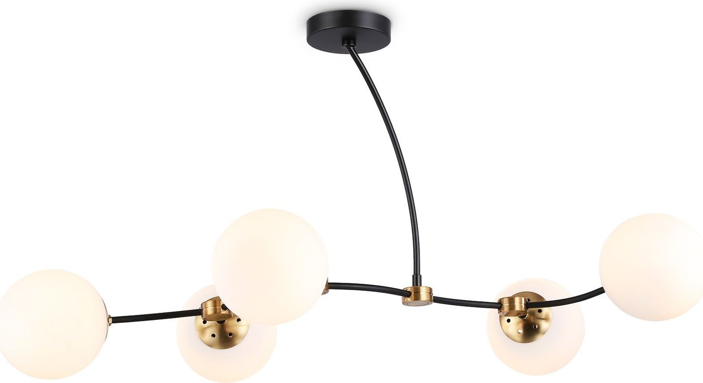 

Люстра средней высоты Ambrella light Traditional TR2548/5 BK/SB