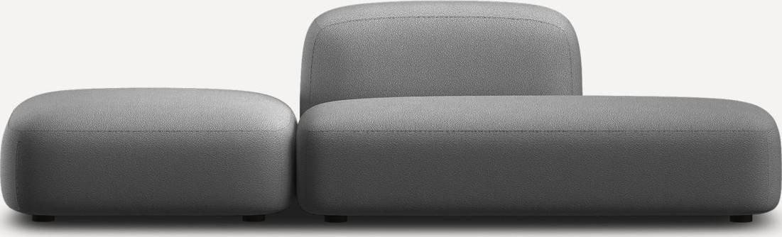 

Модульный диван Divan Риббл-1 Bucle Grafit 221065 (серый)