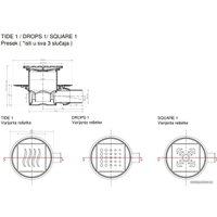 Трап/канал Pestan Confluo Standard Square 1 Gold