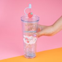 Многоразовый стакан Miniso Sanrio characters Strawberry collection 800мл (голубой)