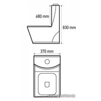 Унитаз напольный Melana MLN-2007