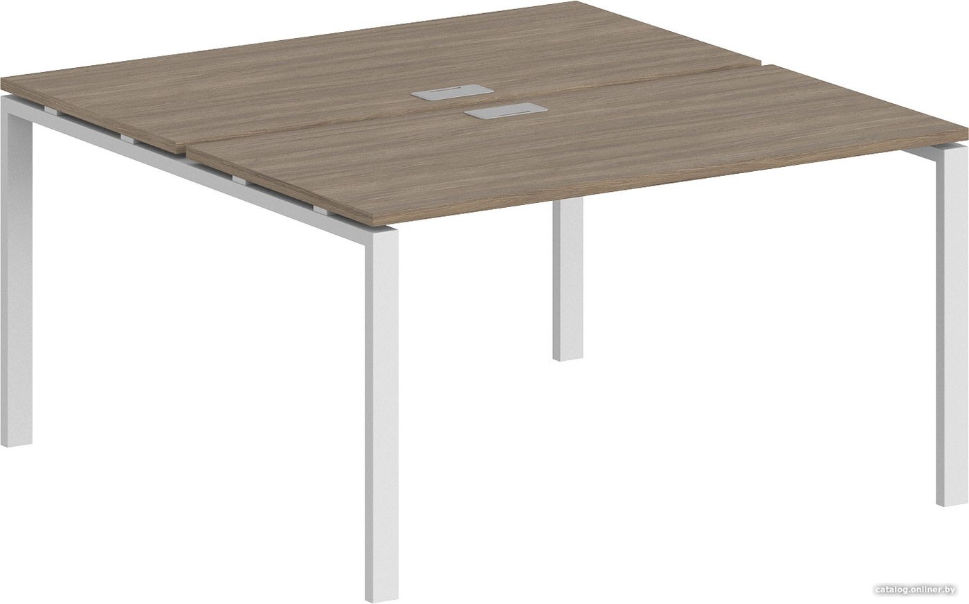 Стол Norden 160x143.8x75 SG.246.OD.63.WH (дуб темный/белый)