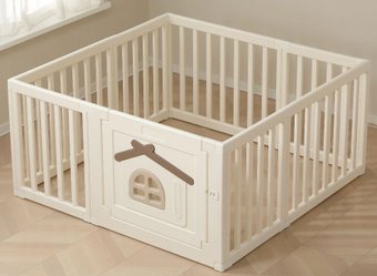 Игровой манеж UNIX kids Classic Tree House 130х130 Camel