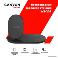 Беспроводное зарядное Canyon WS-202