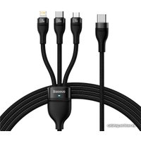 Кабель Baseus Flash Series II USB Type-C - Lightning/USB Type-C/microUSB (1.5 м, черный)