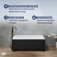 Ванна Lauter Estelle 120 21206020 (с черным подголовником)