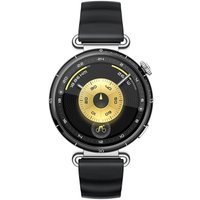 Умные часы Huawei Watch GT 6 41 мм (серебристый, с черным силиконовым ремешком, международная версия)