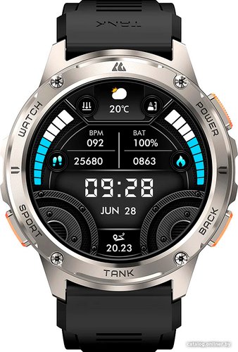 Умные часы Kospet Tank T3 (серебристый)
