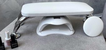 Подставка для маникюра ОМурМебель Хром №4 011 (белый)