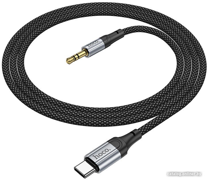 Кабель Hoco UPA26 USB Type-C - Jack 3.5mm (1 м, черный)