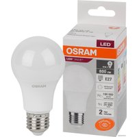 Светодиодная лампочка Osram LV CL A75 10 SW/840 230V E27 10X1 RU