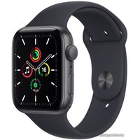 Умные часы Apple Watch SE 44 мм (алюминий серый космос/полуночный)