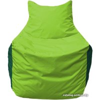 Кресло-мешок Flagman Фокс Ф2.1-185 (салатовый/темно-зеленый)