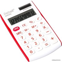 Калькулятор Rebell SHC312+RD (белый/красный)
