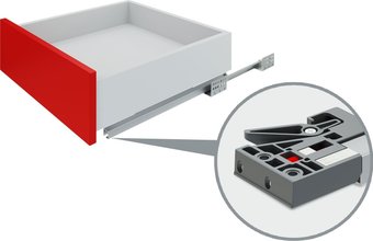 Направляющие скрытого монтажа Boyard В-Slide DB7776Zn/450