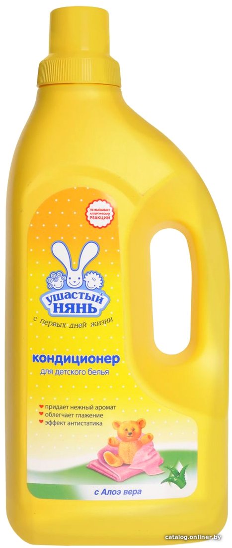Кондиционер для белья Ушастый нянь для детского белья с Алоэ-вера (1.2 л)