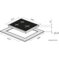 Варочная панель MAUNFELD EGHE.43.33CW/G