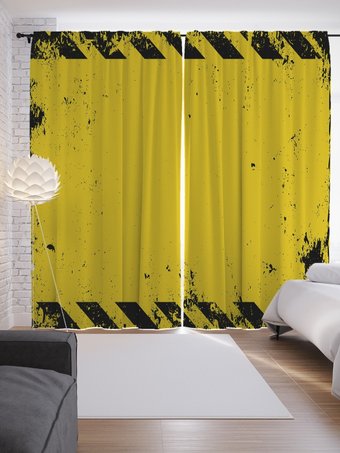 Комплект штор JoyArty Запретная зона p_62546 (145x265)