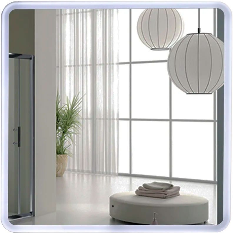 Пекам Зеркало Marta 80x80 marta-80x80B (с подсветкой,с бесконтактным сенсором)